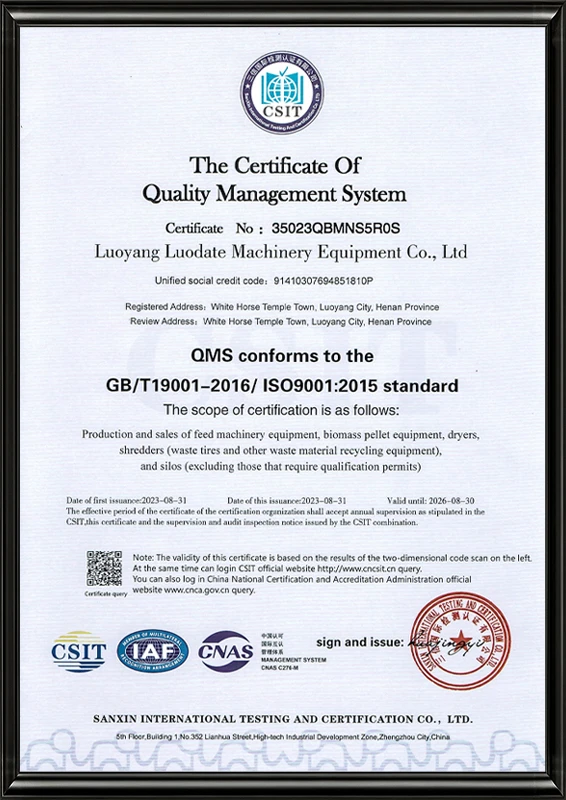 ISO Certificate